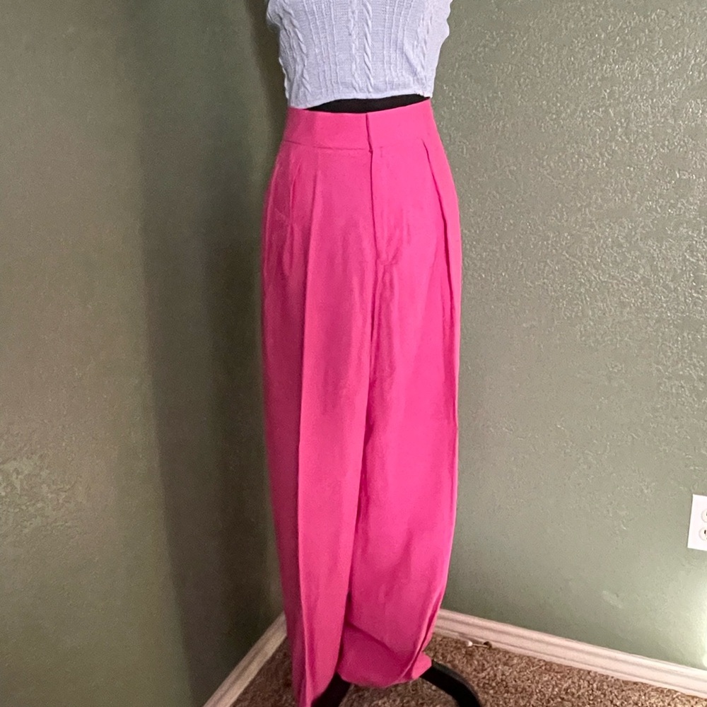 Zara Pink Wide Leg Pants
